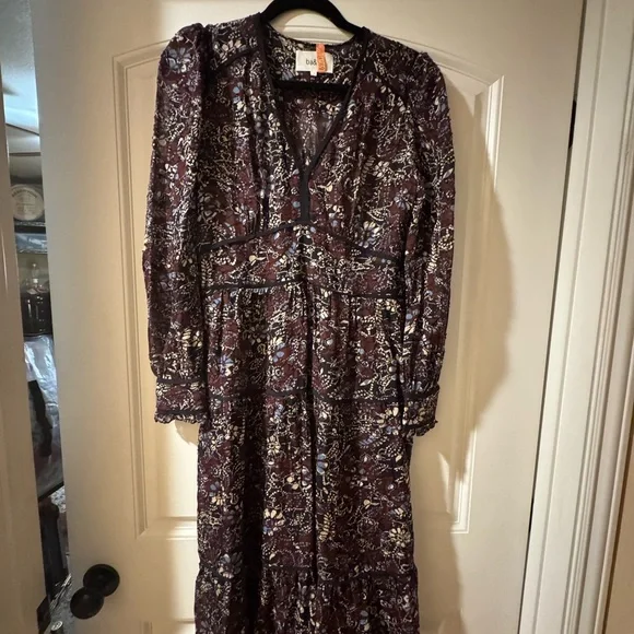 ba&sh Gigi dress in Carbone - Picture 3 of 5